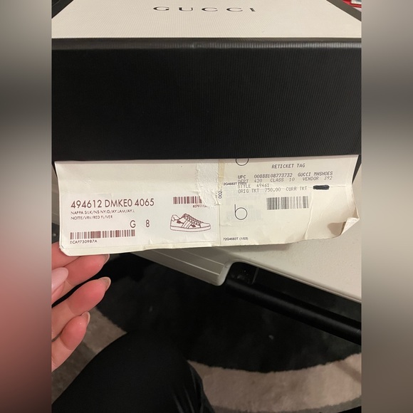 Mens Gucci Sneakers worn once with box and duster bags in perfect condition - Picture 9 of 13
